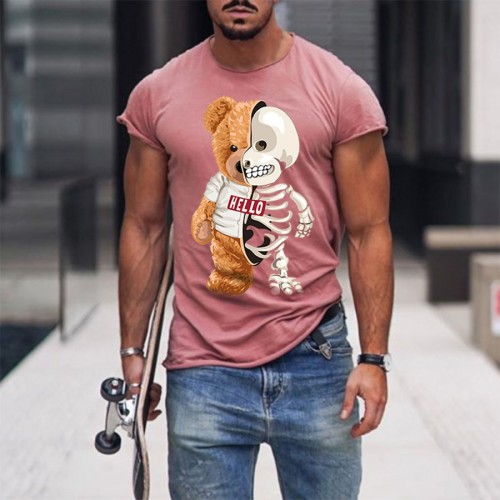 Versatile Charming Cute Bear T-Shirt HF2017-03-03 Versatile Charming Cute Bear T-Shirt HF2017-03-03