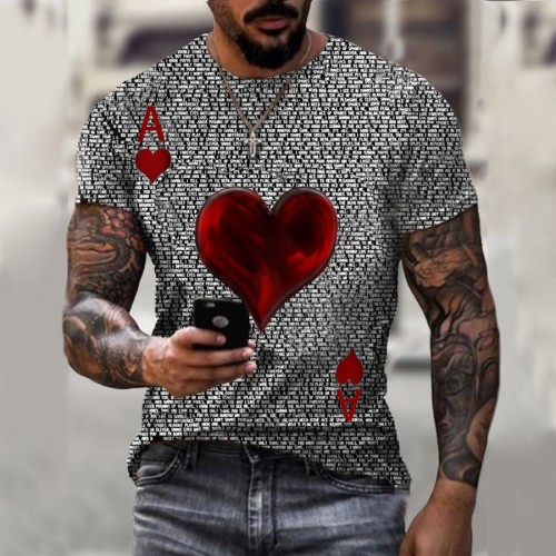 Loose casual round neck short sleeve T-shirt HF0906-03-03 Loose casual round neck short sleeve T-shirt HF0906-03-03